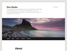 Tablet Screenshot of donshafer.com